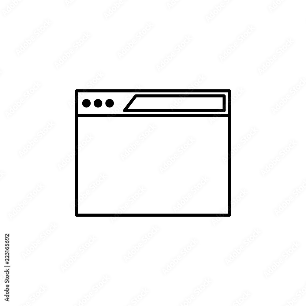 browser icon. Element of online and web for mobile concept and web apps icon. Thin line icon for website design and development, app development. Premium icon browser icon. Element of online and web for mobile concept and web apps icon. Thin line icon for website design and development, app development. Premium icon