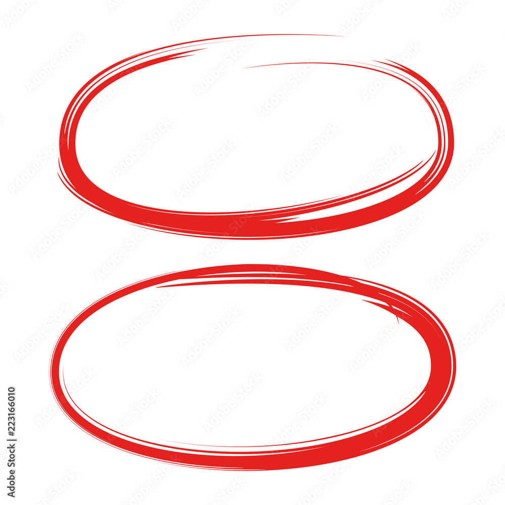 hand drawn highlight bubbles, red highlighting frames hand drawn highlight bubbles, red highlighting frames