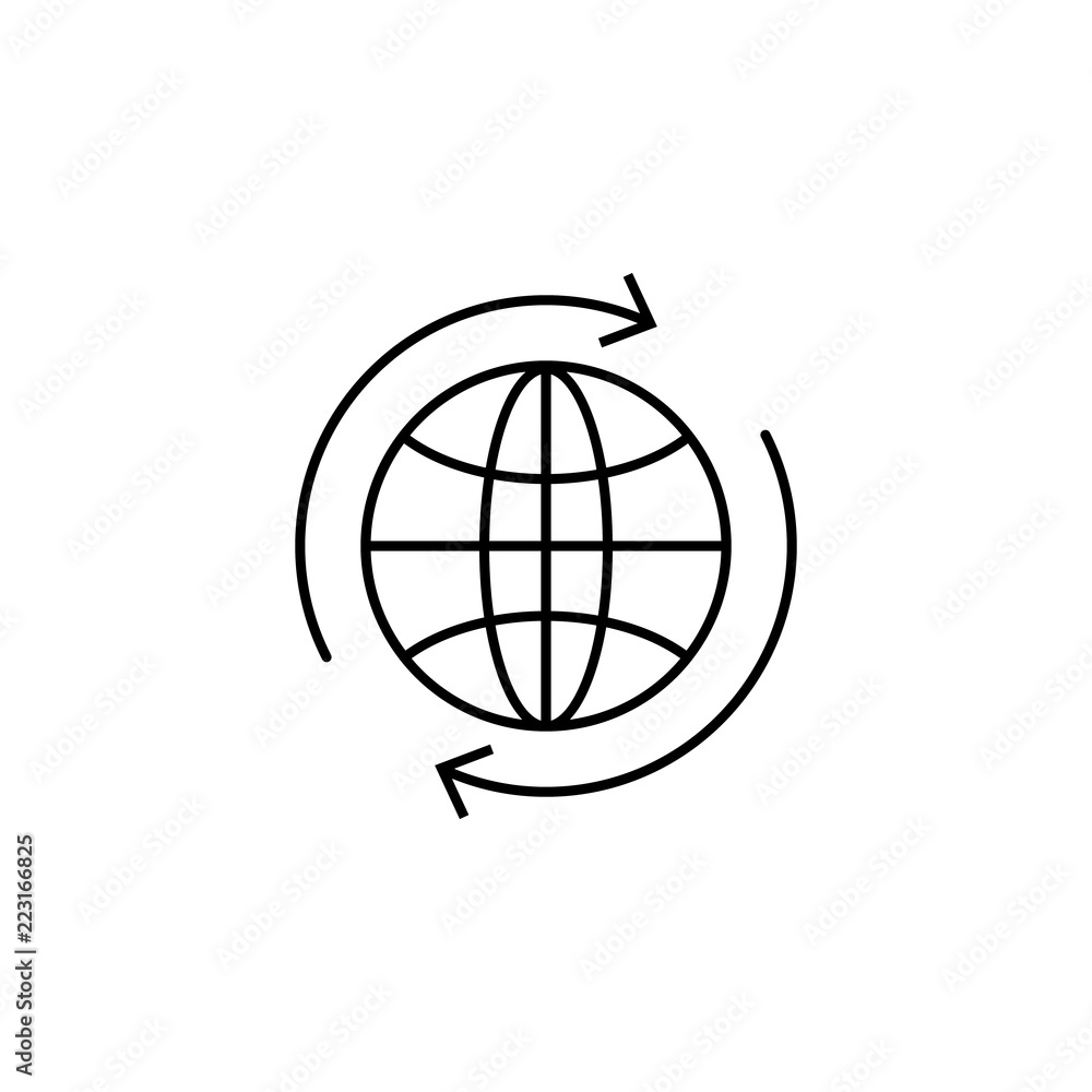 global. Element of online shopping icon for mobile concept and web apps. Thin line global can be used for web and mobile global. Element of online shopping icon for mobile concept and web apps. Thin line global can be used for web and mobile
