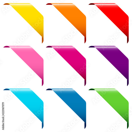 Set Of 9 Banner Color