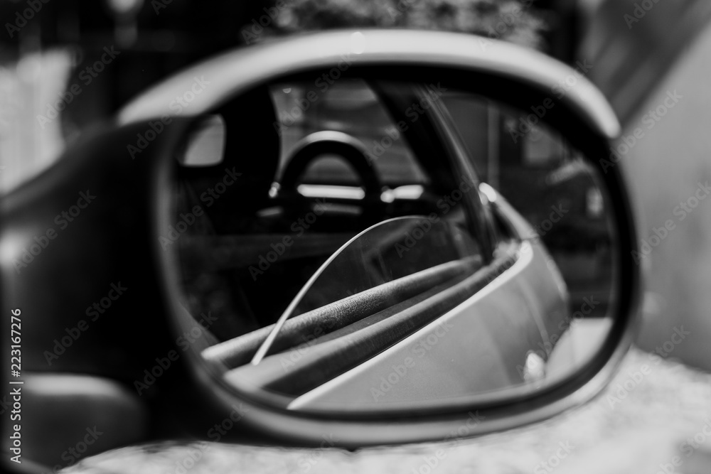 Mirror View of Car