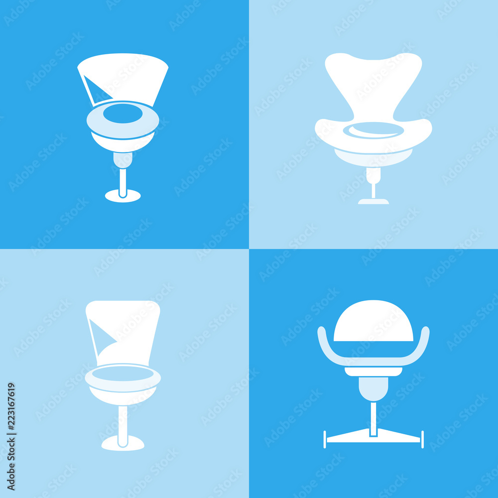 chair icons, sofa icons vector set chair icons, sofa icons vector set
