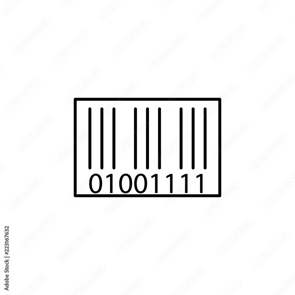 bar code. Element of online shopping icon for mobile concept and web apps. Thin line bar code can be used for web and mobile bar code. Element of online shopping icon for mobile concept and web apps. Thin line bar code can be used for web and mobile