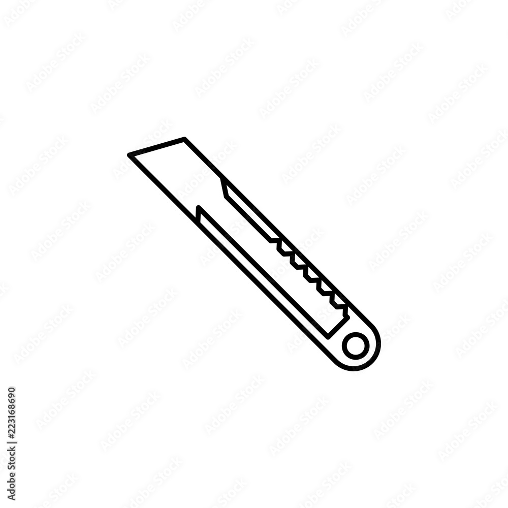 cutter concept line icon. Simple element illustration. cutter concept outline symbol design from construction tool set. Can be used for web and mobile UI/UX cutter concept line icon. Simple element illustration. cutter concept outline symbol design from construction tool set. Can be used for web and mobile UI/UX