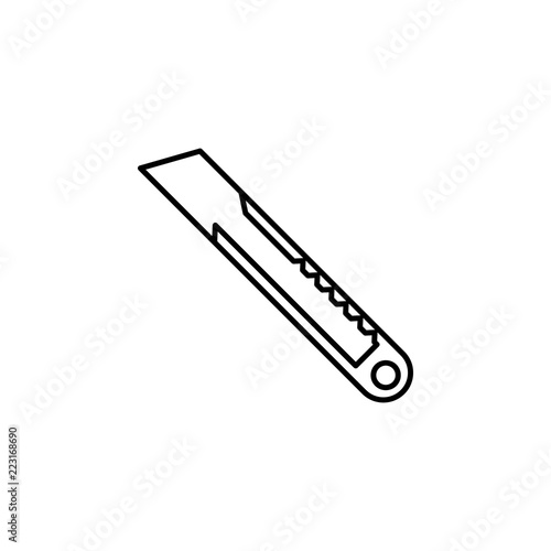 cutter concept line icon. Simple element illustration. cutter concept outline symbol design from construction tool set. Can be used for web and mobile UI/UX