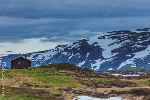 Norway scenic mountain landscape.