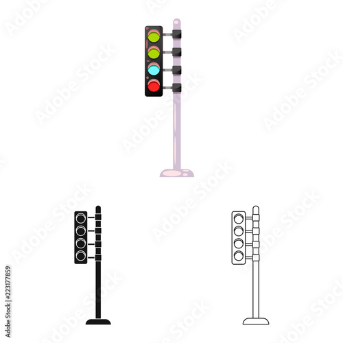 Isolated object of car and rally symbol. Collection of car and race stock vector illustration.