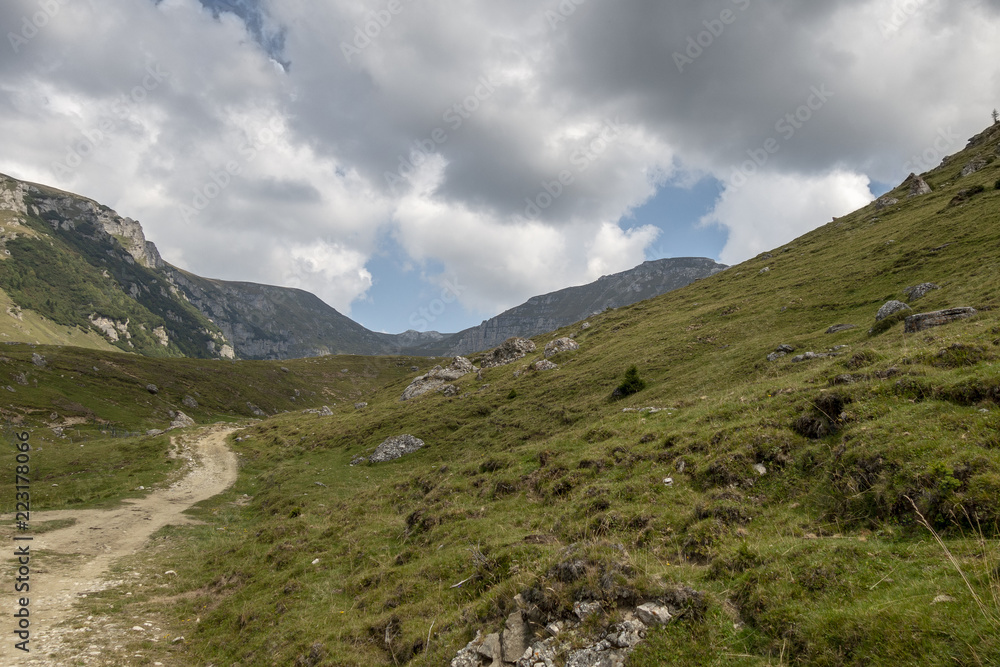 Fototapeta premium View from Bucegi mountains, Romania, Bucegi National Park