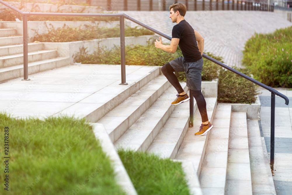 Man running in urban area
Man running in urban area