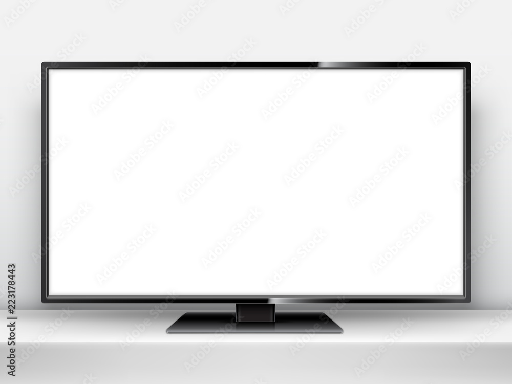 TV Mockup with Blank Screen TV Mockup with Blank Screen