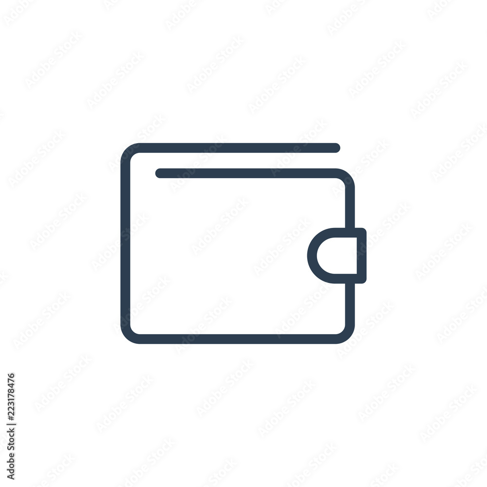 line art. money wallet icon illustration vector symbol line art. money wallet icon illustration vector symbol