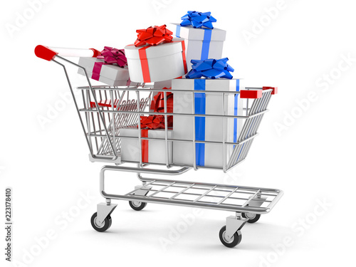 Shopping cart with gifts © Talaj