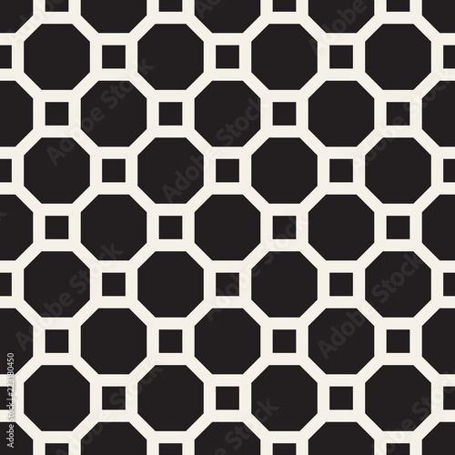 Fototapeta Naklejka Na Ścianę i Meble -  Vector seamless pattern. Modern stylish abstract texture. Repeating geometric tiles..