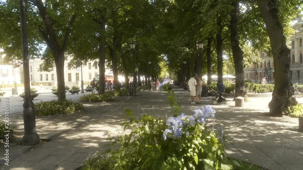 Walkway in Downtown Oslo Norway Walkway in Downtown Oslo Norway