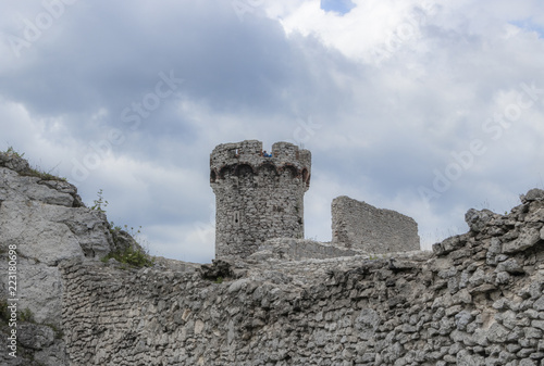 the ruins of Ogrodzieniec castle in southern Poland