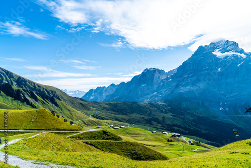 Beautiful Alps Mountain in Grindelwald  Switzerland
