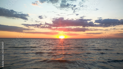 Gentle sunrise on the beach