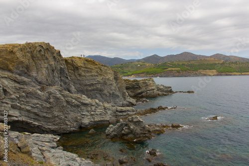 Acantilados en el camino de Ronda, cerca de Llançà