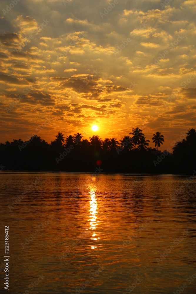 sunset by the river_thailand
