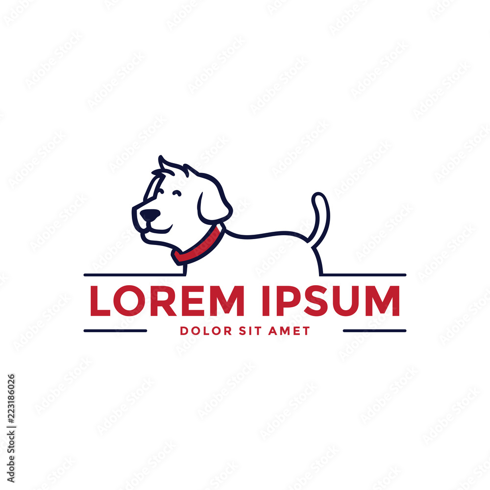 Half Body Dog Side View Face Left - Frame Text Half Body Dog Side View Face Left - Frame Text