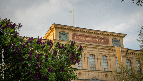 Royal library of stockholm in the summer