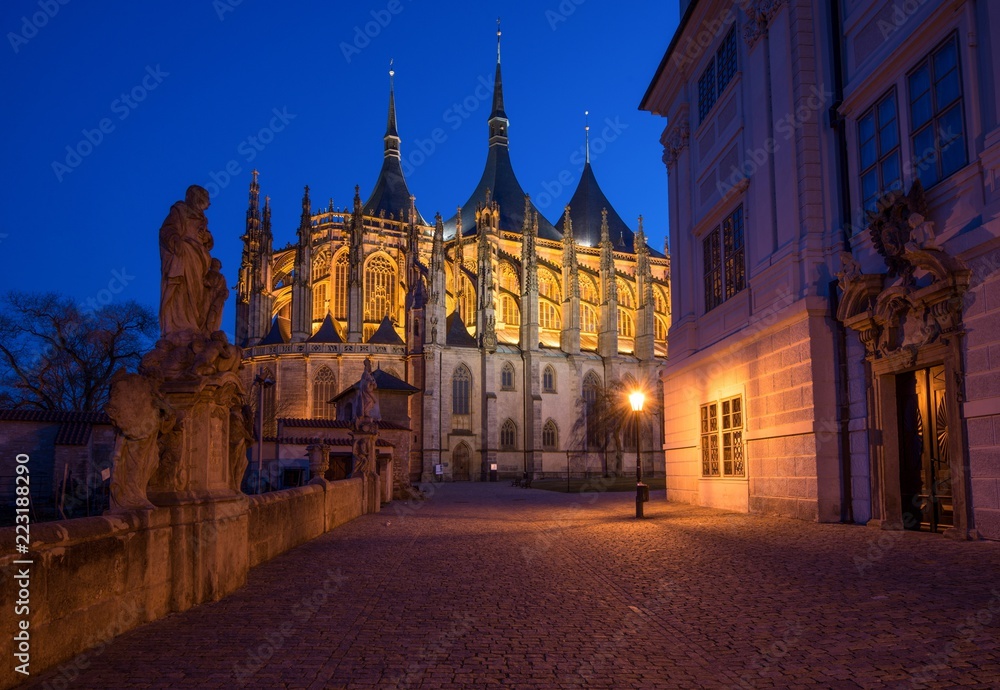 Saint Barbora catherdral and Jesuit college in Kutna Hora, Czech republic