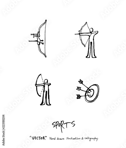 스포츠 포스터 / 손으로 그린 스포츠 그림