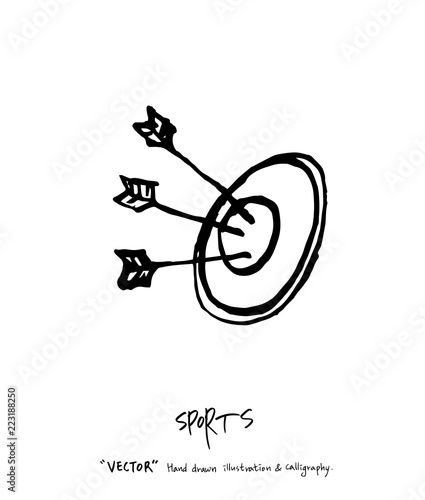 스포츠 포스터 / 손으로 그린 스포츠 그림