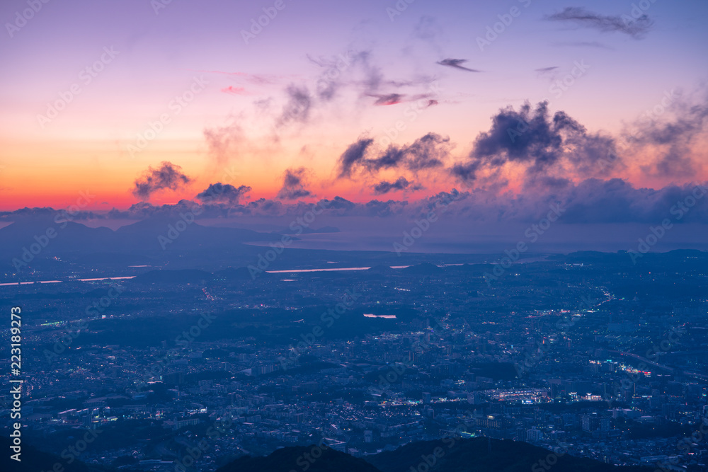 Fototapeta premium 皿倉山展望台夜景