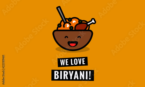 We Love Biryani Poster Design