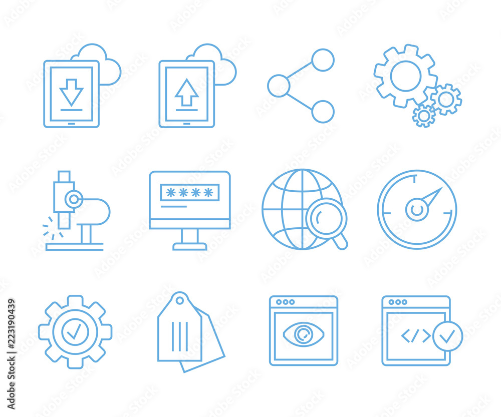 simple seo icons set and web service icons for for web and mobile UI simple seo icons set and web service icons for for web and mobile UI