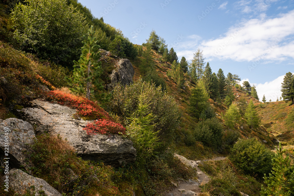 herbstliche Wanderung in den Tiroler Bergen