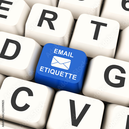 Fényképezés Email Etiquette Electronic Message Rules 3d Rendering