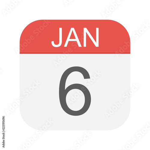 January 6 - Calendar Icon