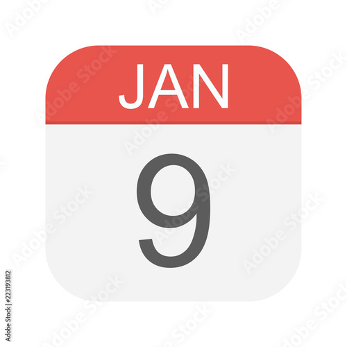 January 9 - Calendar Icon
