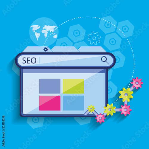 search engine optimization with template webpage