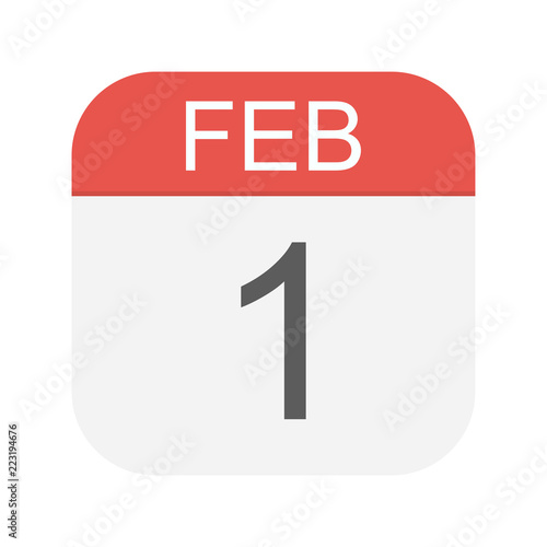 February 1 - Calendar Icon
