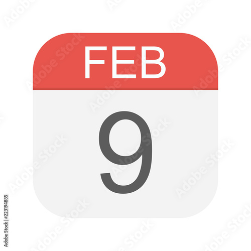 February 9 - Calendar Icon