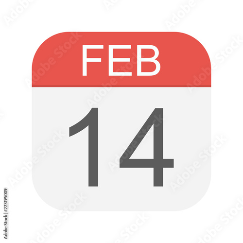 February 14 - Calendar Icon
