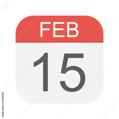 February 15 - Calendar Icon