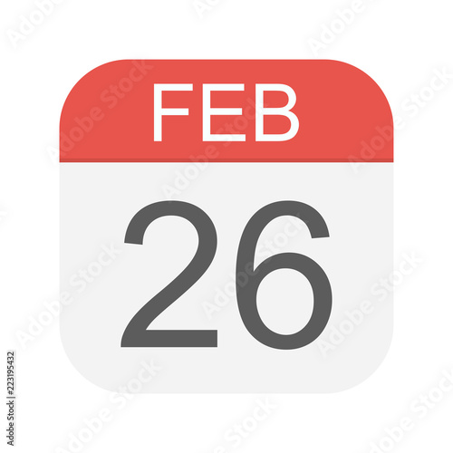 February 26 - Calendar Icon