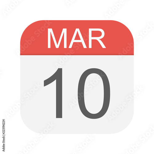 March 10 - Calendar Icon