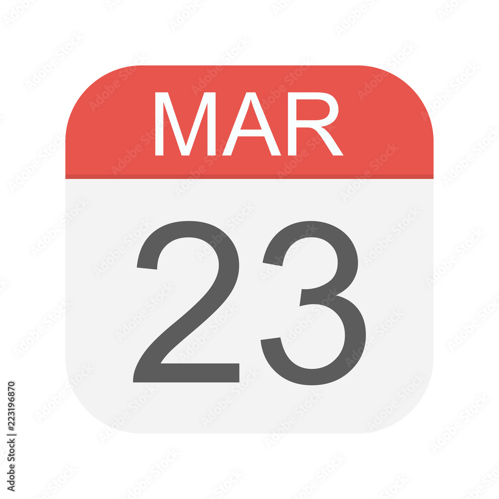 March 23 - Calendar Icon March 23 - Calendar Icon