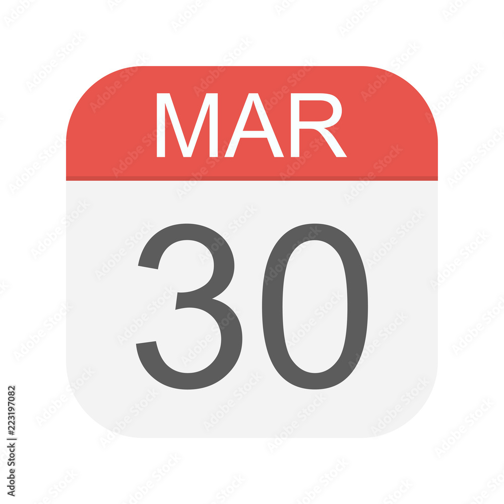 March 30 - Calendar Icon March 30 - Calendar Icon