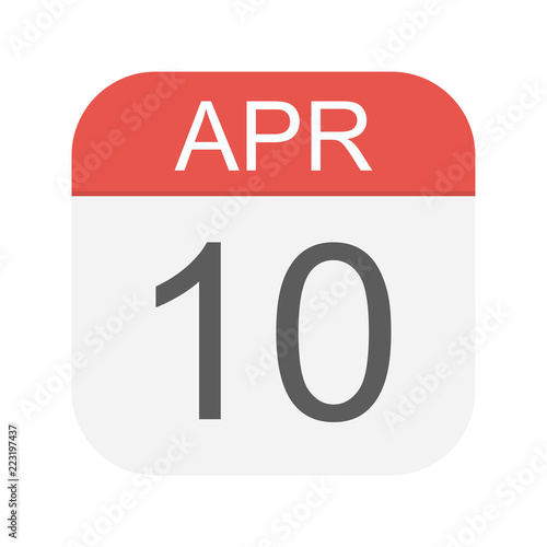 April 10 - Calendar Icon