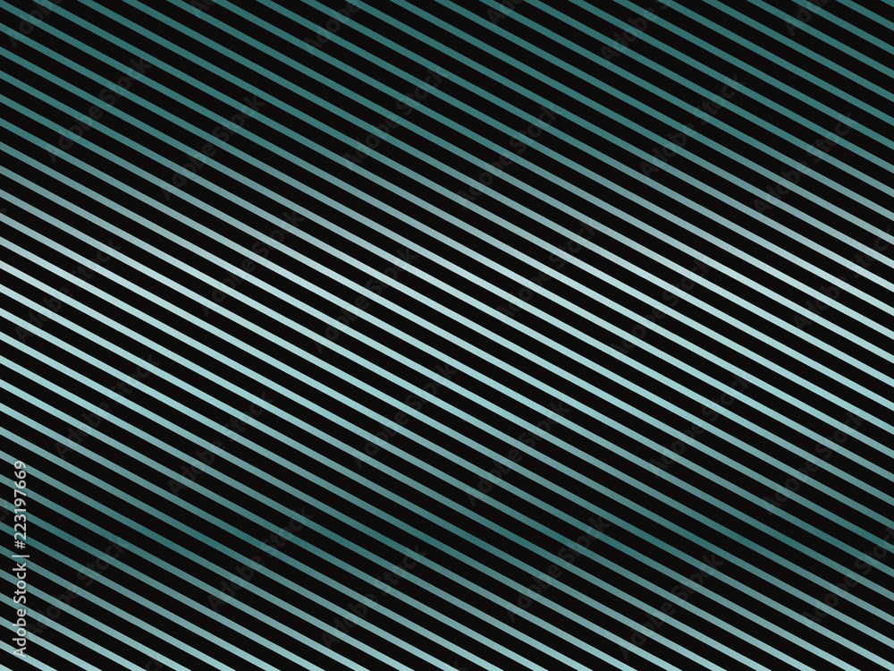 Dark background with slanted stripes. Gradient, neon green-blue lines Dark background with slanted stripes. Gradient, neon green-blue lines