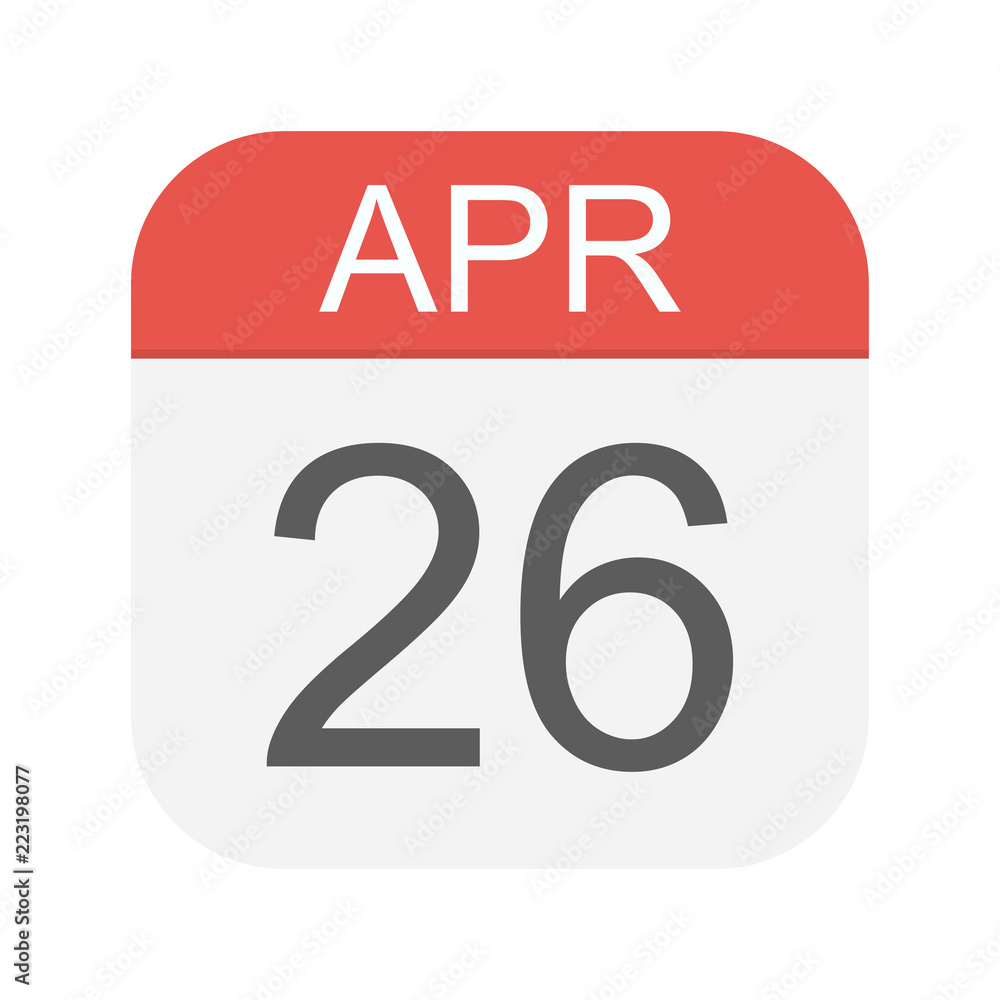 April 26 - Calendar Icon April 26 - Calendar Icon