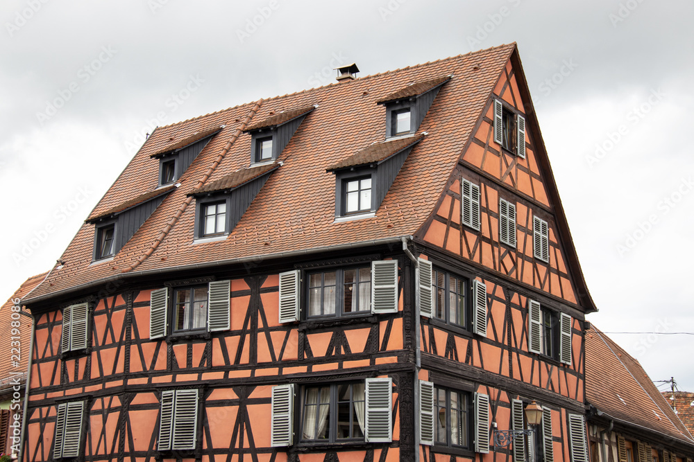 Molsheim. Maisons à colombages, Alsace. Bas-Rhin. Grand Est