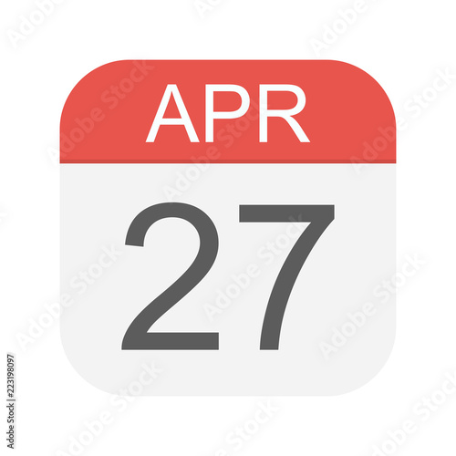 April 27 - Calendar Icon