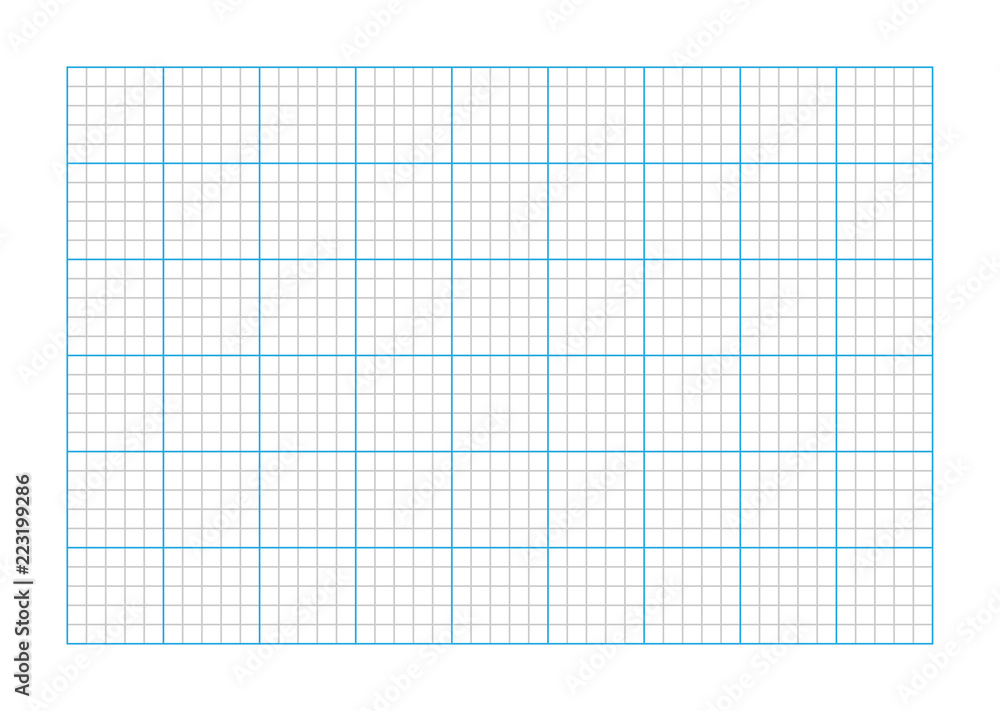 A9 size graph paper Stock Vector | Adobe Stock